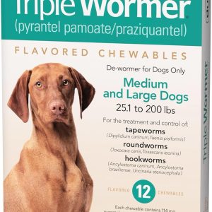 Durvet Triple Wormer for Medium and Large Dogs